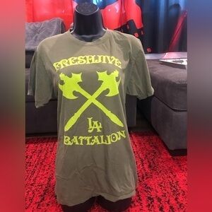 Vintage 00s Fresh Jive LA BATTALION T-shirt size M